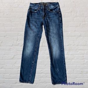 🦅 American Eagle Outfitters Made To Last Mens Slim Straight Distressed Jeans